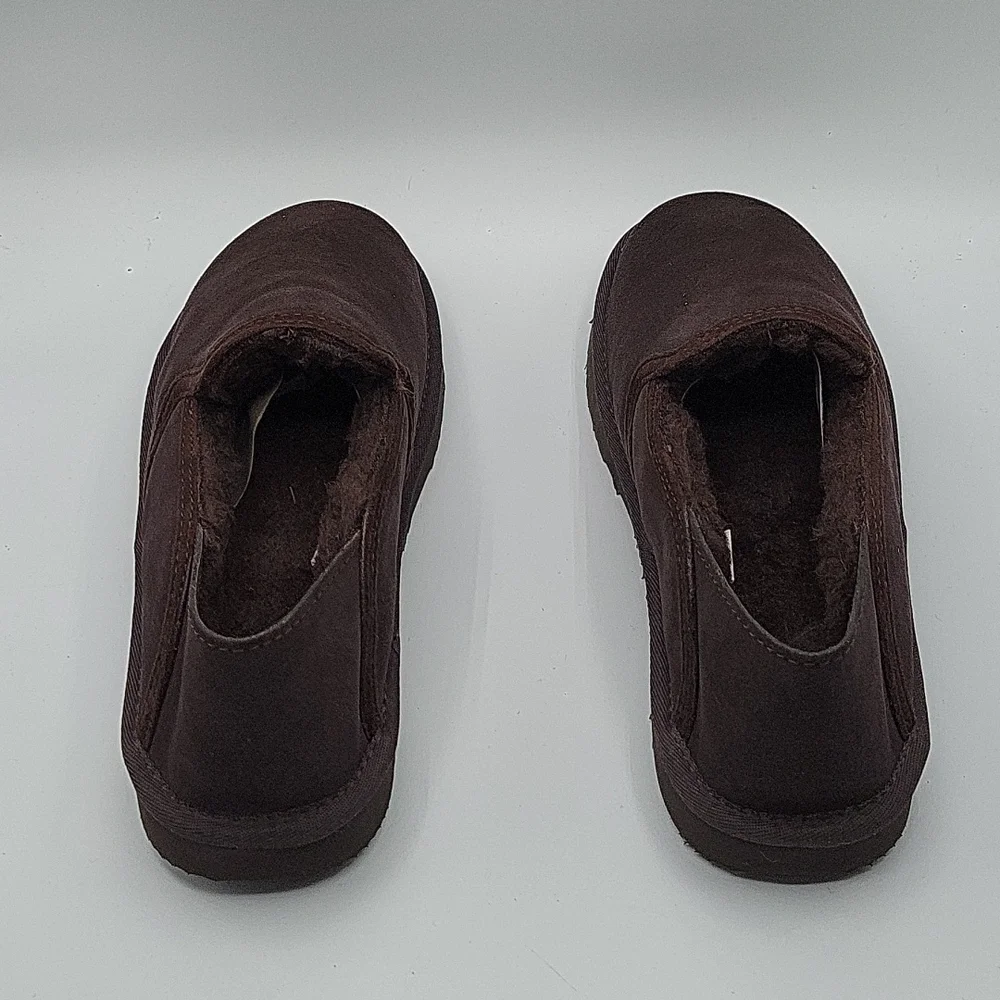 Aussie Merino Byron Suede Slippers Chocolate  Brown 8